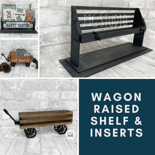 Wagon/Raised Shelf and Set