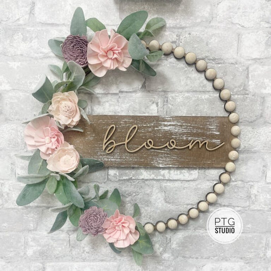 Sola flower bead wreath