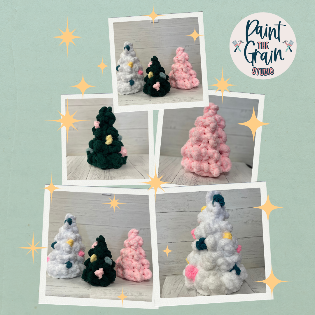 Chunky Knit Christmas Trees