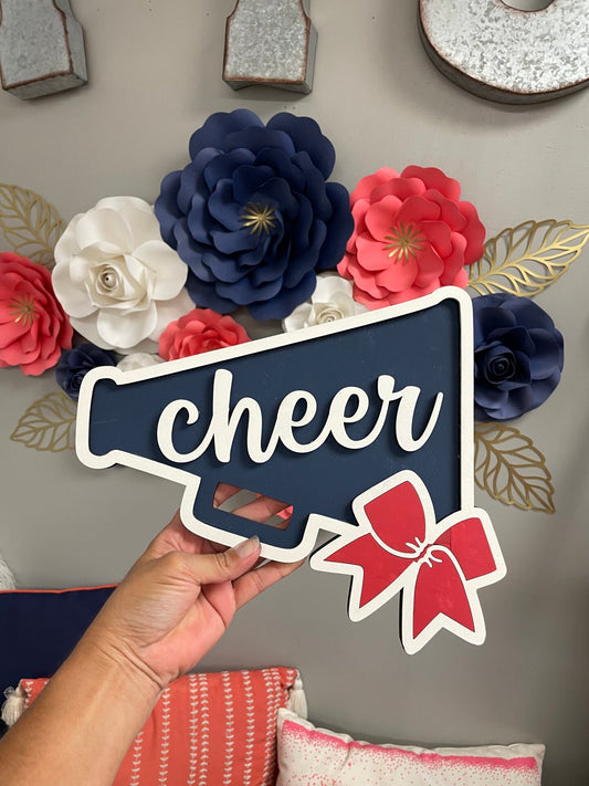 Kids- Cheer Megaphone with Bow