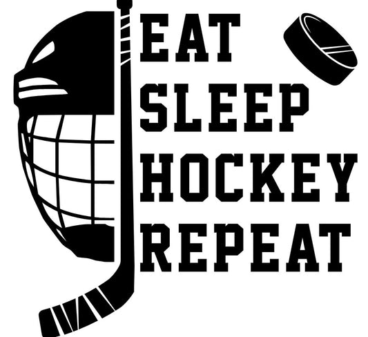 Kids- Eat Sleep Hockey Repeat