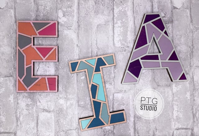 Kids- Personalized Geometric Letter