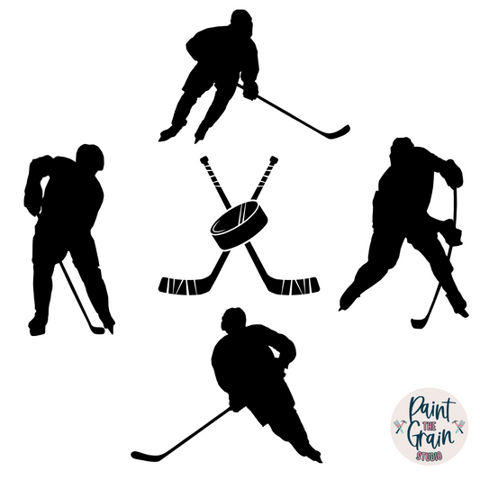 Kids- Hockey Silhouettes