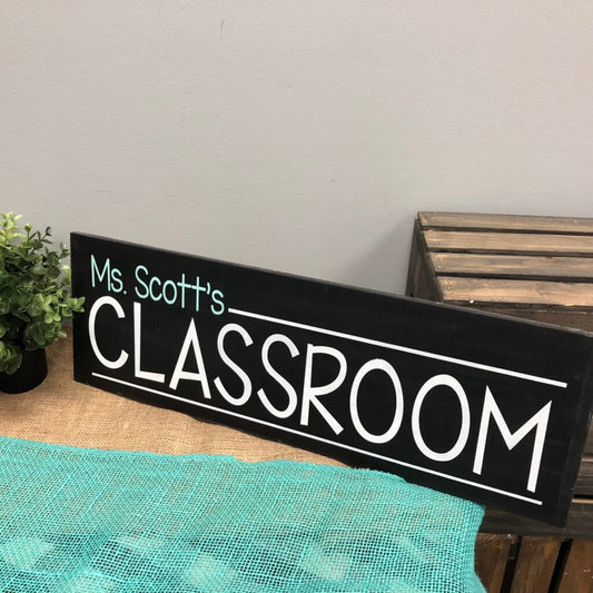 personalized teacher sign