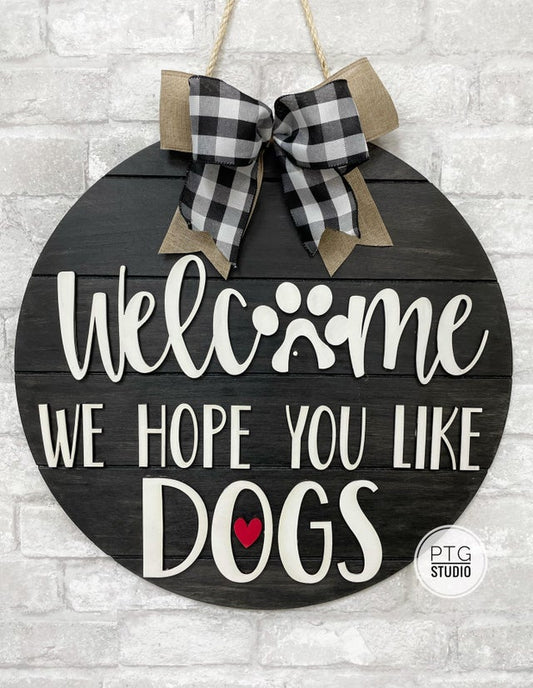 We hope you like dogs round hanger