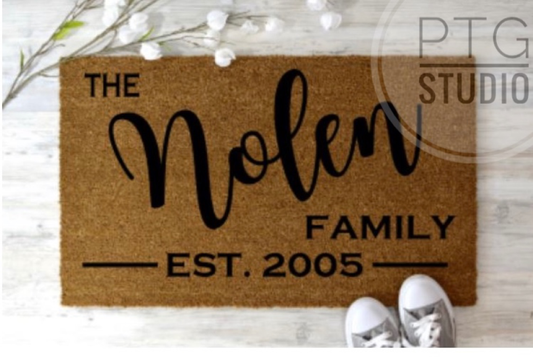 Personalized Family Name- Doormat