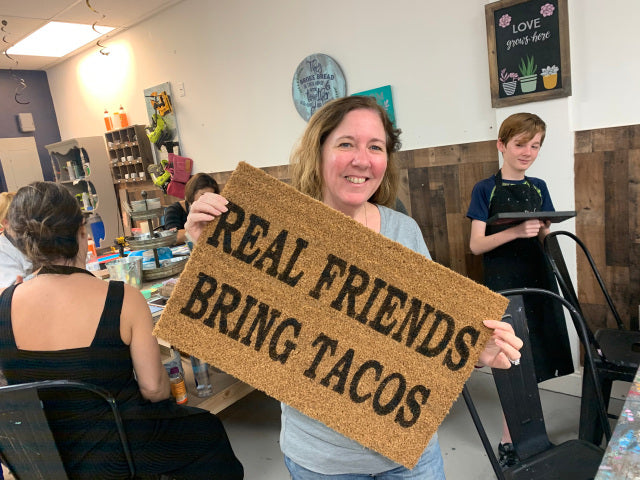 Real Friends Bring Tacos- Doormat