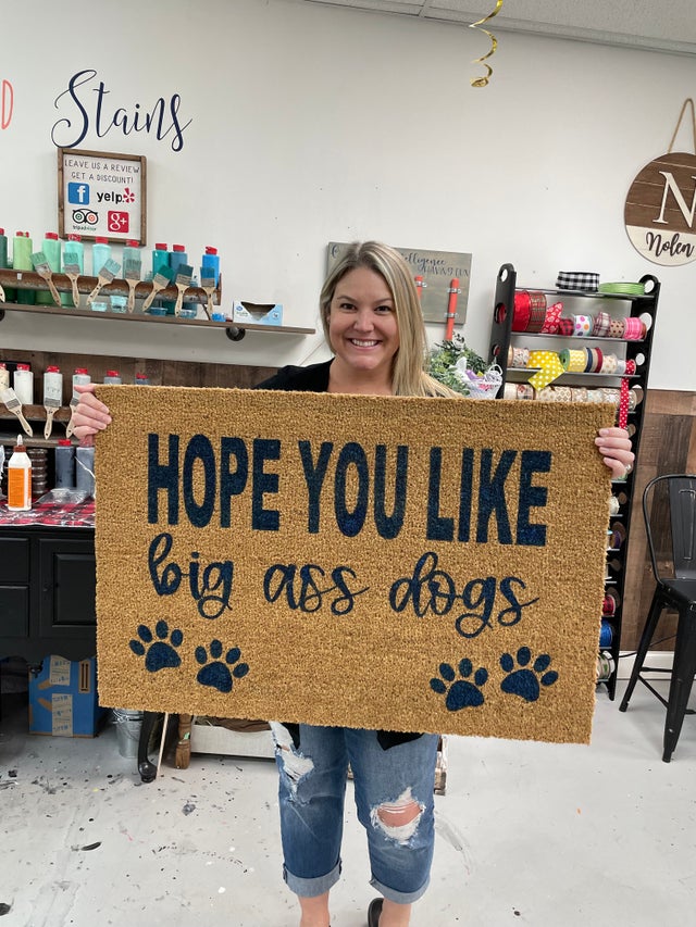 Hope You Like Big Ass Dogs- Doormat