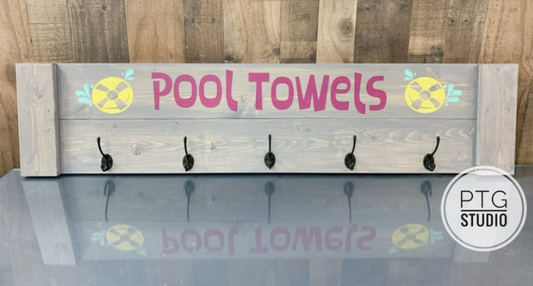 Pool Towels- Rack