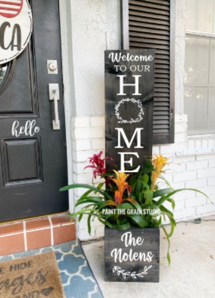 Welcome to Our Home Personalized- Planter