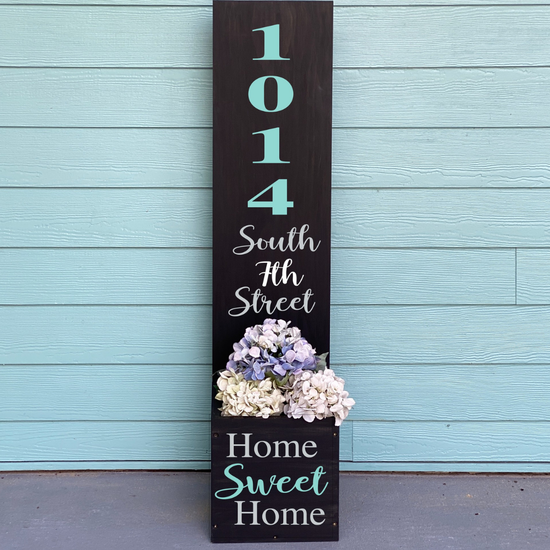 House Number, Home Sweet Home- Planter