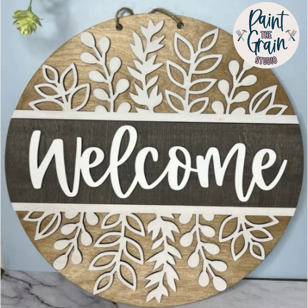 Welcome- wildflower split round