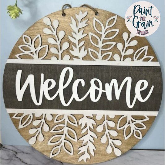 Welcome- wildflower split round