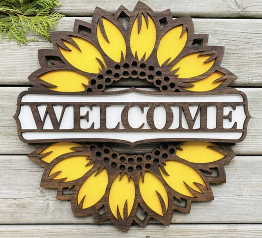 Sunflower- Welcome Sign