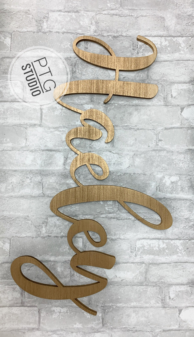 Large Wood Word Signs