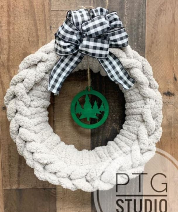 Chunky Knit Wreath