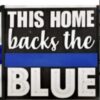 this house backs the blue