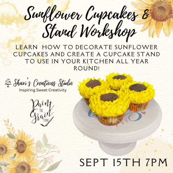Succulent Cupcake and stand workshop (7)