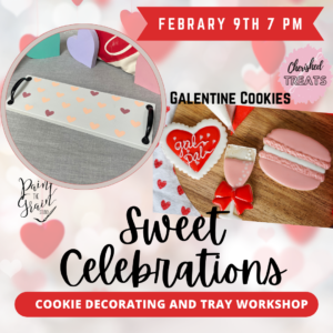 Galentines cookies and trays